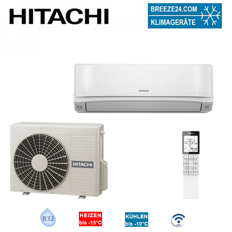 Hitachi Set RAK-VJ70PHAE + RAC-VJ70PHAE Wandgerät airHome 600 7.0 kW für 1 Raum 70 - 75 m² | WiFi