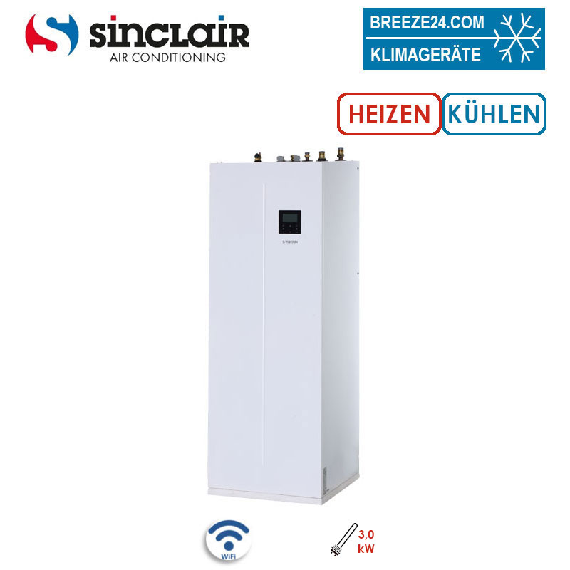 Sinclair S-THERM YUKON MSH-190TB/3 Hydrobox mit Warmwasserpeicher 190 Liter + WiFi + 3 kW Heizstab