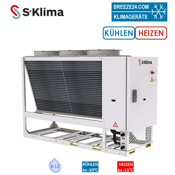 S-Klima SAX Außengerät 78,4 kW - SAX780RS2-IP-C Kaltwasser zum Kühlen und Heizen mit Inverterpumpe