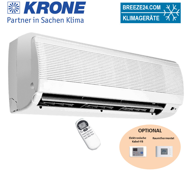 Krone Kaltwasser-Wandgerät 2,8 kW - WLT 31 Gerät mit elektronischer Regelung und 3-Wege-Ventil