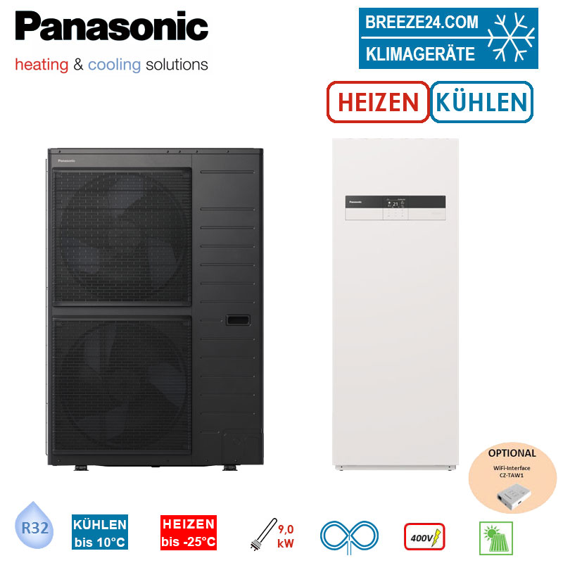 Panasonic Set Aquarea LT Generation K WH-UDZ16KE8 + WH-AC16K9E8AN Hydrobox/Speicher 185L 16 kW 400V