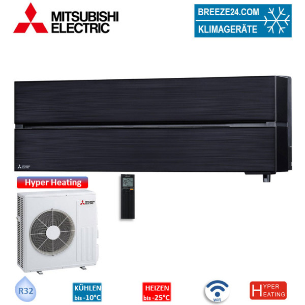 Mitsubishi Electric Set Wandgerät Diamond WiFi MSZ-LN50VG2B + MUZ-LN50VGHZ2 Hyper Heating 5,0 kW