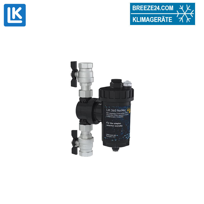 LK Armatur LK 360 NetMag magnetischer Zyklonfilter | 1" | DN 25 | Schlamm- & Magnetitabscheider