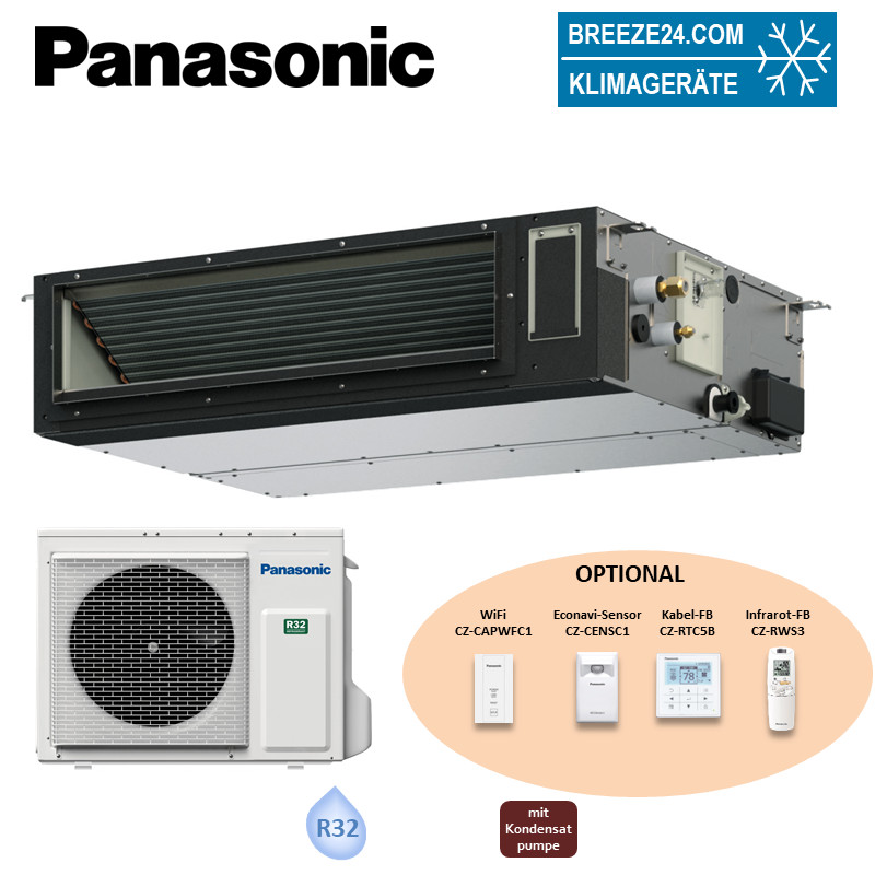 Panasonic Set Kanalgerät 3,6 kW S-3650PF3E + U-36PZH3E5 R32 Klimaanlage