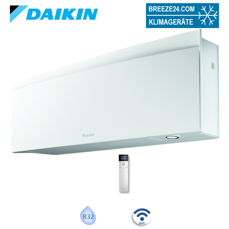 Daikin FTXJ50AW Emura Wandgerät WiFi Mattweiß 5,0 kW | Raumgröße 50 - 55 m²
