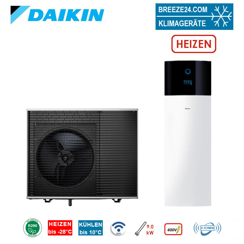 Daikin Altherma 4 H F Set EPSK-14AW1+EPVZ-14S18A9W BiZone Hydromodul/Speicher WiFi R290 180 L HS 9kW