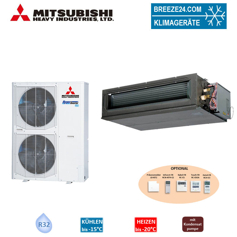 Mitsubishi Heavy Set Kanalgerät 12,5 kW - FDUM125VH + FDC125VNX-W R32 Klimaanlage