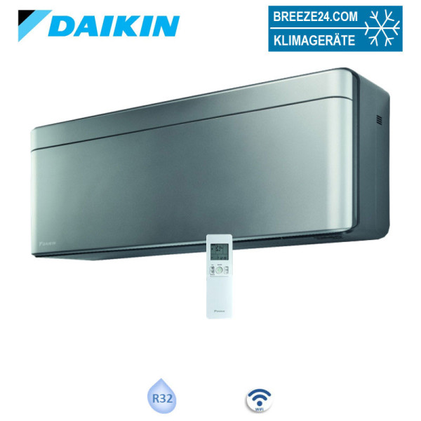 Daikin Wandgerät Stylish WiFi silber CTXA15BS 1,5 kW | Raumgröße 15 - 20 m² | nur Multi Split | R32