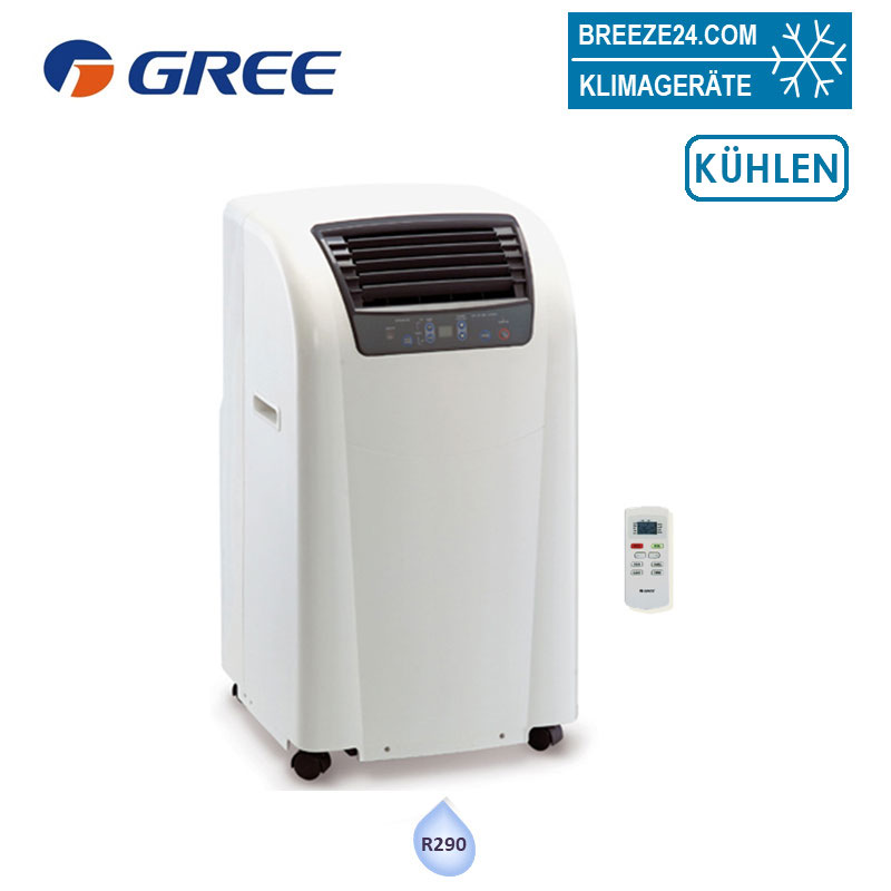 GREE RKL 350 ECO Mobiles Klimagerät nur Kühlen 3,5kW für 1 Raum mit 35 m² R290
