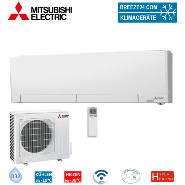 Mitsubishi Electric Set Wandgerät WiFi MSZ-RW50VG + MUZ-RW50VGHZ Hyper Heating 5,0 kW Klimaanlage
