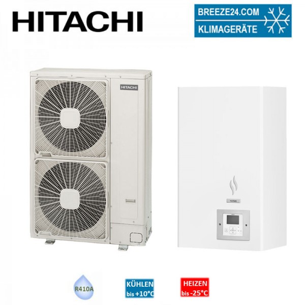 Hitachi Wärmepumpen Set YUTAKI S 11,0 kW RAS-4WHVNPE + RWM-4.0N1E - Außengerät + Hydromodul