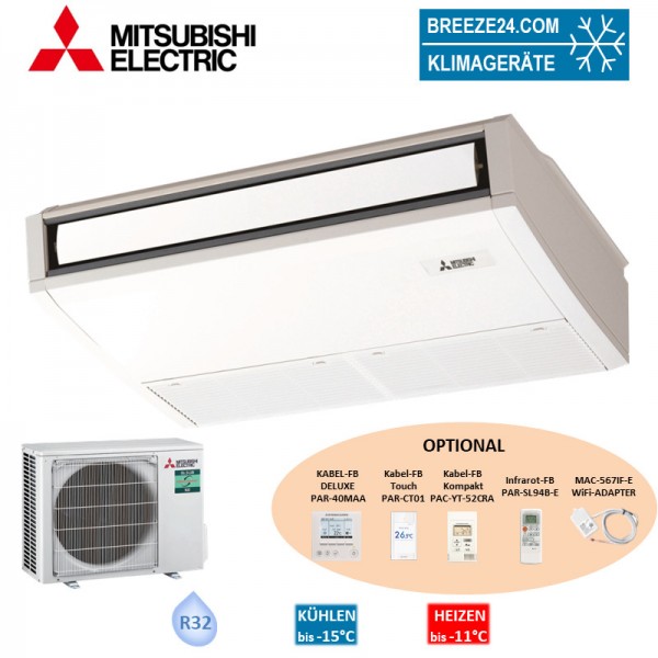 Mitsubishi Electric Set Deckenunterbaugerät 5,0 kW - PCA-M50KA + PUZ-ZM50VKA R32 Klimaanlage