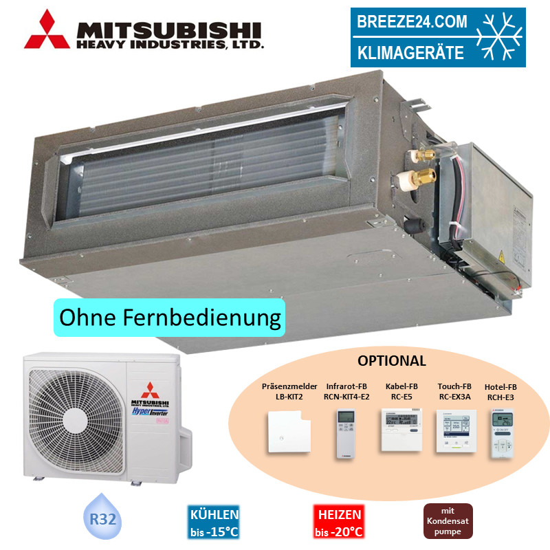 Mitsubishi Heavy Set Kanalgerät 5,0 kW - FDUM50VH + SRC50ZSX-W3 R32 Klimaanlage