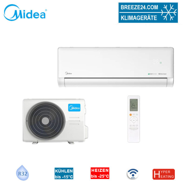 Midea Solstice Set EZ-12RD6-I + EZ-12RD6H-O Raumgröße 35 - 40 m² | WiFi | 3.5 kW | 3.8 kW | R32