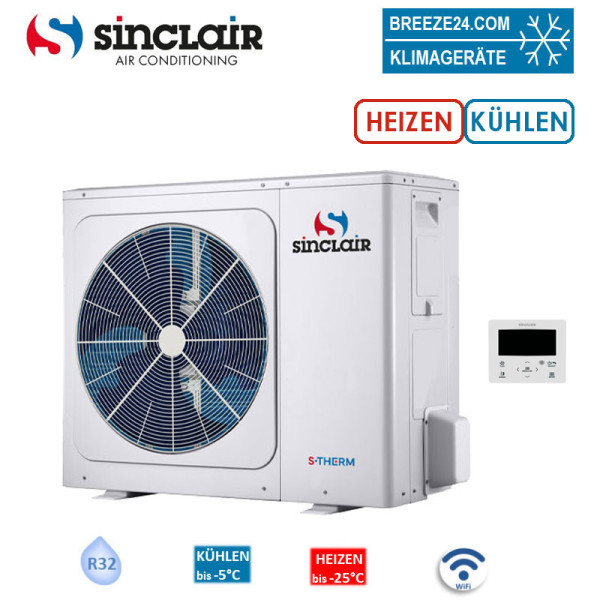 Sinclair S-THERM YUKON MSH-100EB Wärmepumpe Außengerät 10,0 kW / 10,0 kW zum Heizen und Kühlen