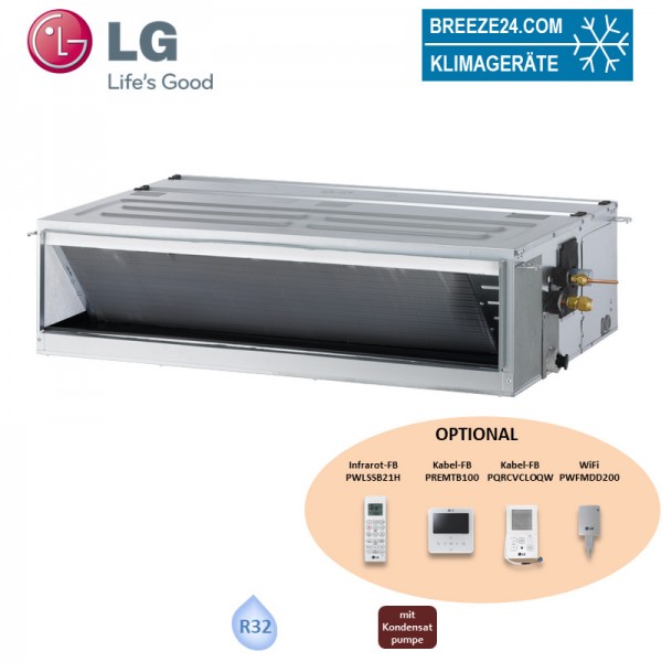 LG Electronics Kanalgerät 3,5 kW - UM12FH N10 mittlere Pressung (Nur Monosplit) R32