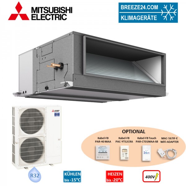 Mitsubishi Electric Set Kanaleinbaugerät 19,0 kW PEA-M200LA + PUZ-ZM200YKA R32 Klimaanlage