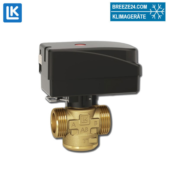 LK Armatur LK 525 2W Umschaltventil SET mit Motor 230VAC und 1 m Kabel - Außengewinde | Rp 1 1/4"