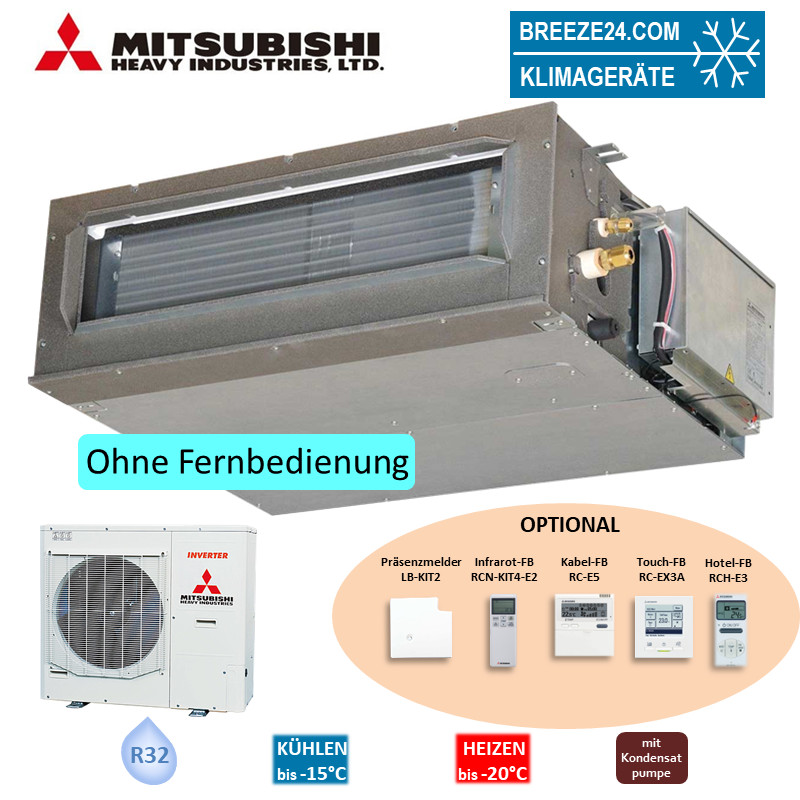 Mitsubishi Heavy Set Kanalgerät 13,6 kW - FDUM140VH + FDC140VNA-W R32 Klimaanlage