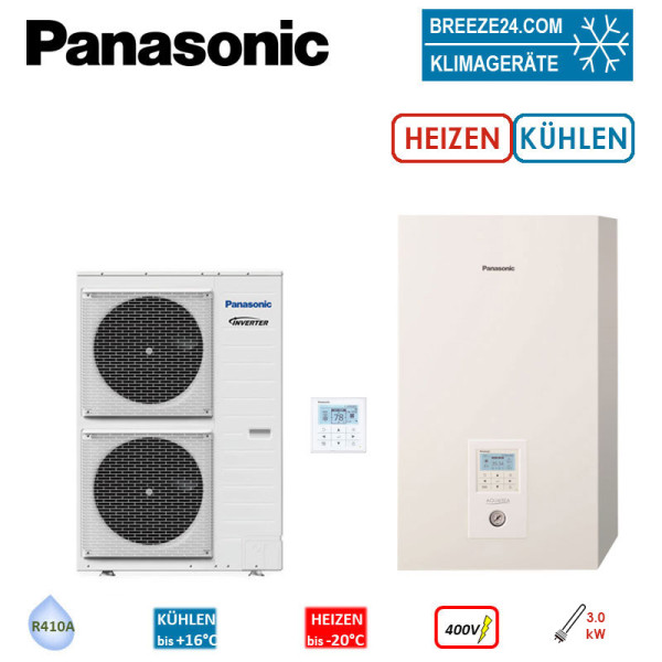 Panasonic Set Aquarea LT Generation H WH-UD09HE8 + WH-SDC09H3E8 Hydromodul Heizen | Kühlen | 9,0 kW