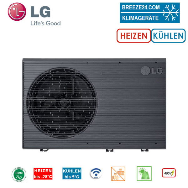 LG THERMA V Monoblock HM093HFX.UB60 Wärmepumpe | 9.0 kW | 9.0 kW | 400 Volt | WiFi | R290
