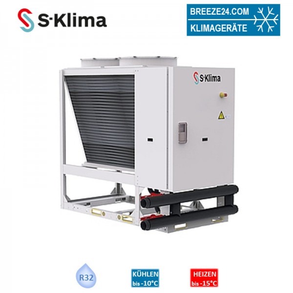 S-Klima SAX Außengerät 58,8 kW - SAX 590RS2-C Kaltwasser zum Kühlen und Heizen mit Inverterpumpe