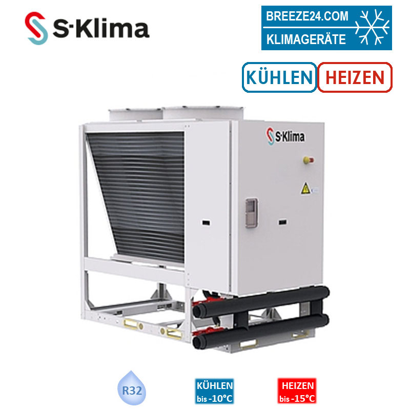 S-Klima SAX Außengerät 58,8 kW - SAX590RS2-IP-C Kaltwasser zum Kühlen und Heizen mit Inverterpumpe