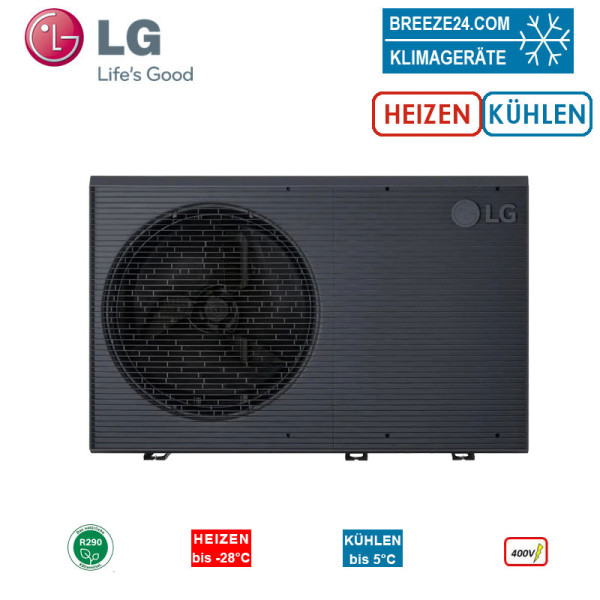 LG Luft-Wasser-Wärmepumpe THERMA V HM093HF.UB40 R290 Monobloc Außengerät | 9 kW | 400 V | R290