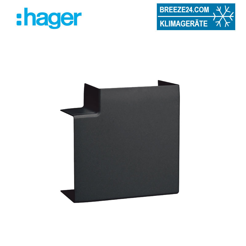 Hager LFF6011059011 Flachwinkel schnittkaschierend halogenfrei zu LF 60 x 110 mm | graphitschwarz