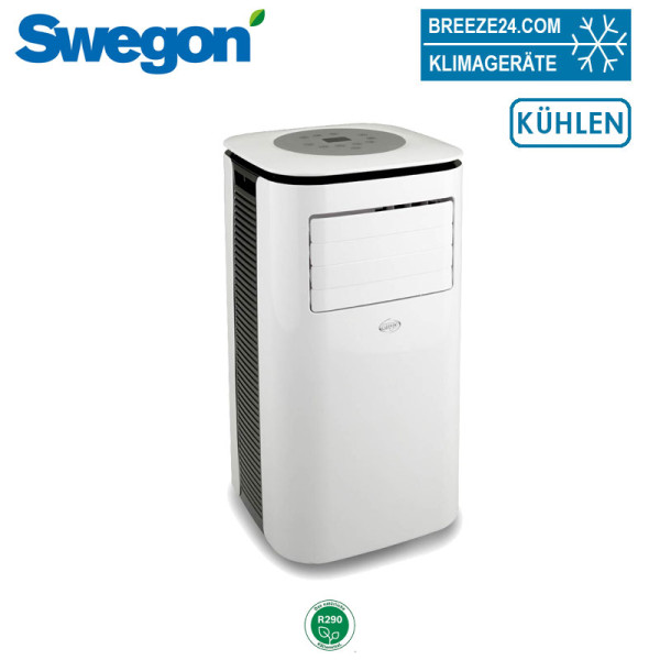 Swegon mobiles Monoblock Klimagerät Crono zum Kühlen | 2.6 kW für 1 Raum mit 25 - 30 m² | R290