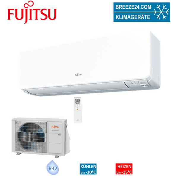 Fujitsu Set Wandgerät 2,5 kW - ASYG09KGTE + AOYG09KGCA | Raumgröße 25 - 30 m² | R32 | Auslaufmodell