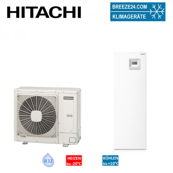 Hitachi Yutaki S Combi 6 kW RAS-2.5WHVRP1 + RWD-2.5RW1E-220S Wärmepumpe + Hydromodul/Speicher 220 L