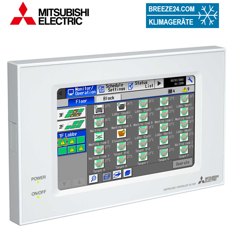 Mitsubishi Electric AE-200E Zentralfernbedienung visuelles Steuerungssystem