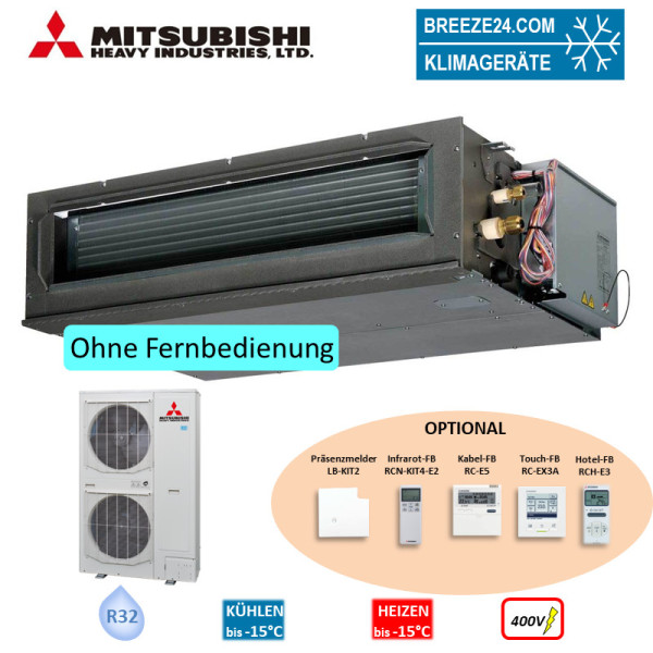 Mitsubishi Heavy Set Kanalgerät 20,0 kW - FDU200VH + FDC200VSA-W 400V R32 Klimaanlage