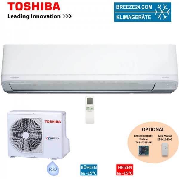 Toshiba Set Wandgerät Shorai Premium 4,6 kW - RAS-B16J2KVRG-E + RAS-16J2AVRG-E R32 Klimaanlage