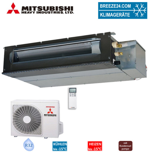 Mitsubishi Heavy Set Kanalgerät 3,5 kW - SRR35ZS-W + SRC35ZS-W2 R32 Klimaanlage