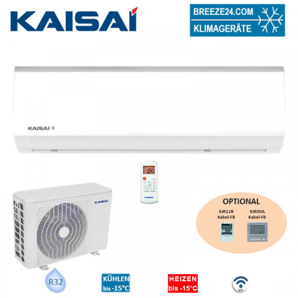 Kaisai Set Wandgerät Fly KWX-09HRGI-W und Außengerät KWX-09HRGO WiFi 2,6 kW Klimaanlage