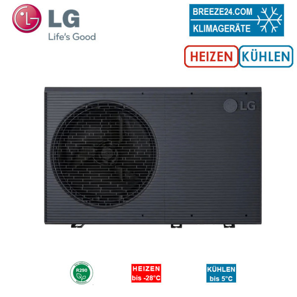 LG Luft-Wasser-Wärmepumpe THERMA V HM091HF.UB40 R290 Monoblock Außengerät | 9 kW | 230 V | R290