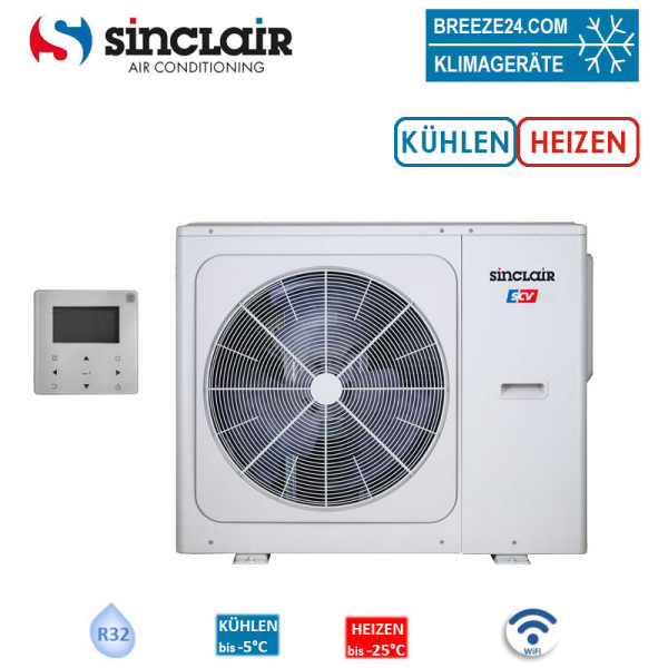 Sinclair SCV-160EB Mini-Chiller Kaltwassersatz 14,0 kW - 14,5 kW - WiFi - Heizen - Kühlen