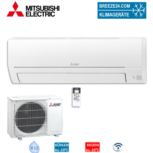 Mitsubishi Electric Set Wandgerät Basic 3,4 kW - MSZ-HR35VFK + MUZ-HR35VF WiFi 1 Raum mit 35 - 40 m²