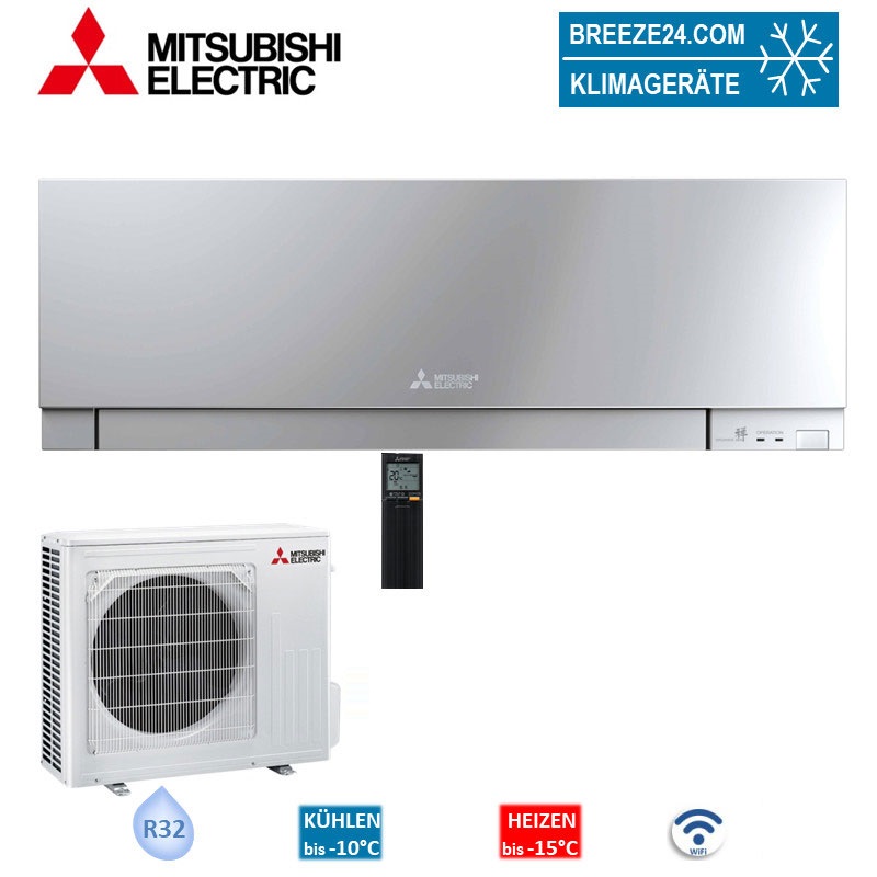 Mitsubishi Electric Set Wandgerät Premium WiFi MSZ-EF50VGKS + MUZ-EF50VG 5,0 kW | 50 - 55 m² | R32