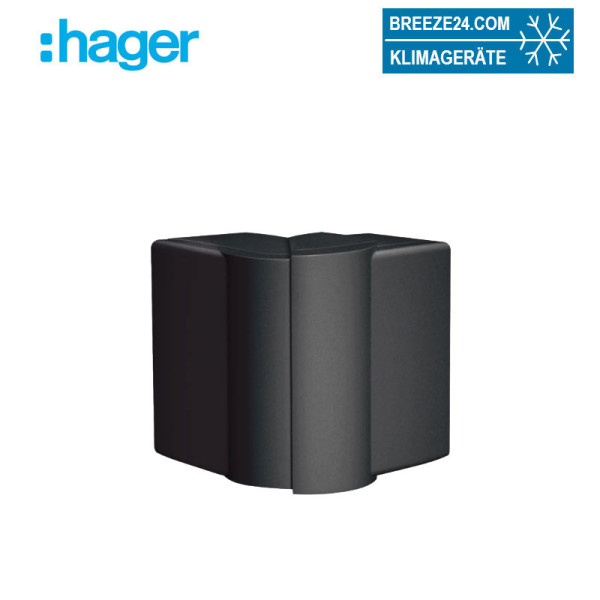 Hager LFF6011039011 Außeneck einstellbar halogenfrei zu LF 60 x 110 mm | graphitschwarz