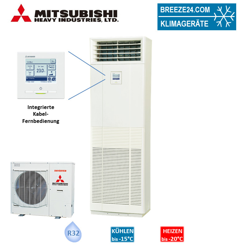 Mitsubishi Heavy Set FDF100VH + FDC100VNA-W Tower 10,0 kW - R32 Klimaanlage