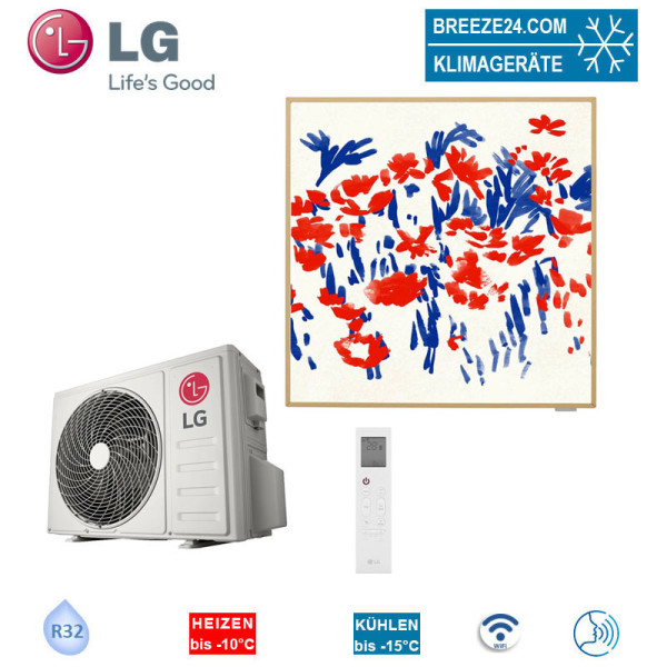 LG Artcool GalleryWiFi Special Set A09GA1NSE + A09GA1.U18 | Raumgröße 25 - 30 m² | WiFi | 2.5 kW