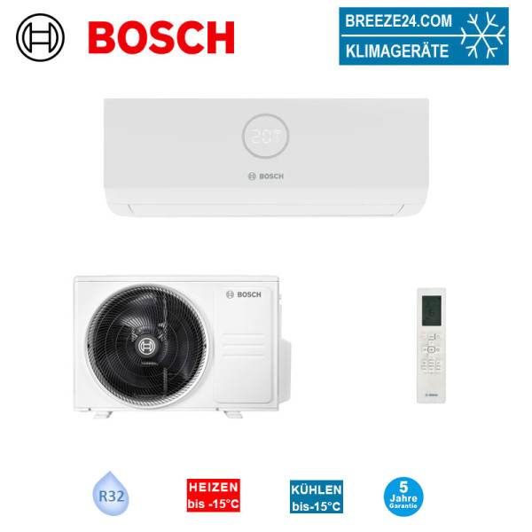 BOSCH Set Climate 3000i W 35 E + CL3000i 35 E | 3.5 kW | 3.8 KW | Raumgröße 35 - 40 m² | R32