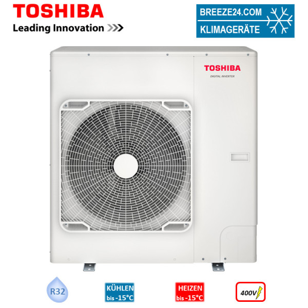 Toshiba RAV-GM1602AT8W-E Außengerät 14,0 kW Digital-Inverter für 1 - 4 Innengeräte 400V R32