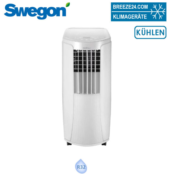Swegon mobiles Monoblock Klimagerät Daitsu DM 26 K zum Kühlen 2.6 kW für 1 Raum mit 25 - 30 m² | R32