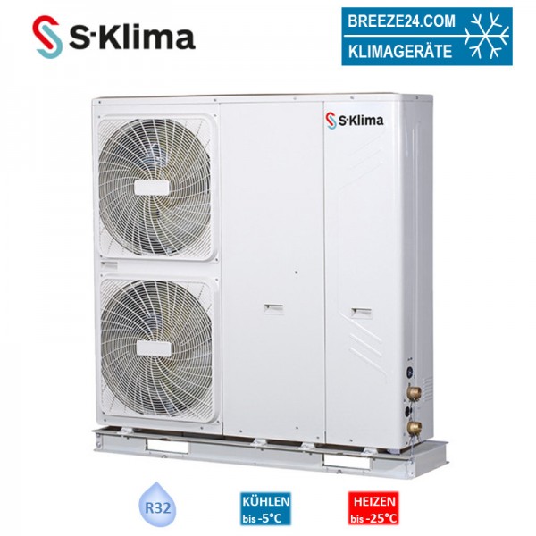S-Klima Kompaktes Außengerät 10,9 kW - SAS109RN2 zum Kühlen und Heizen Kaltwasser