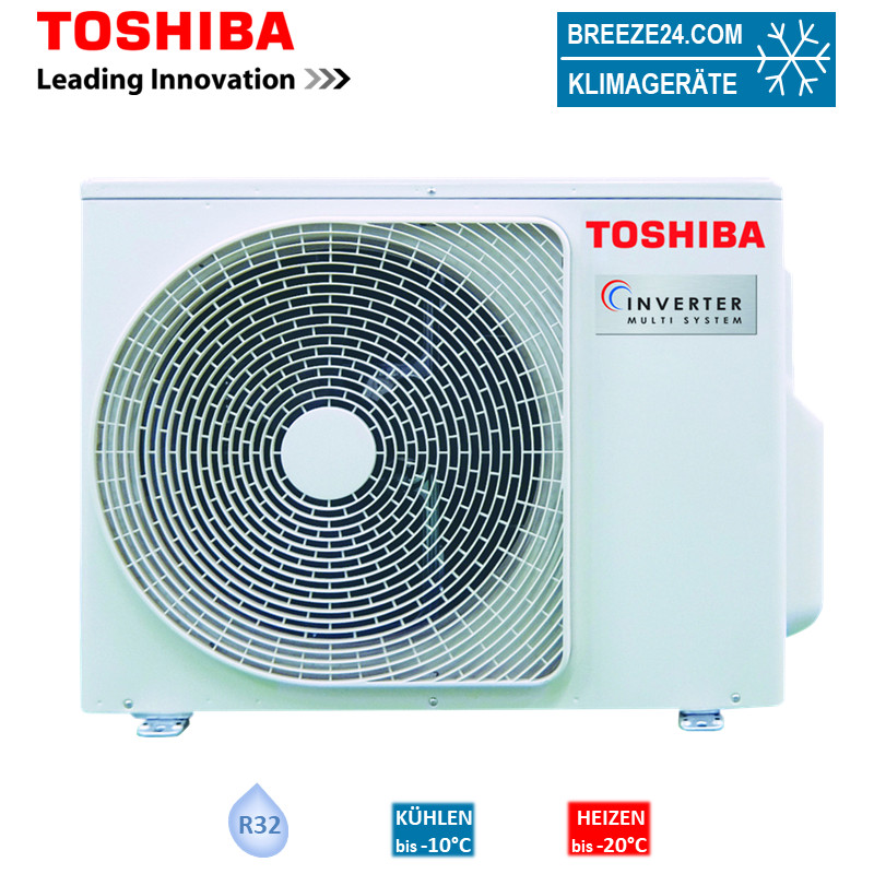 Toshiba Multisplit Außengerät 3,3 kW - RAS-2M10G3AVG-E für bis zu 2 Innengeräte R32
