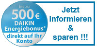 Daikin Cashback Aktion 500 Euro